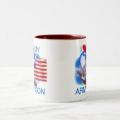 I Liebe meine Armee-Sohn-T-Shirts und Geschenke Zweifarbige Tasse (Mittel)