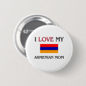 I Liebe meine armenische Mama Button (Vorne & Hinten)