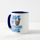 I Liebe meine australische Kelpie-Tasse Tasse (Vorderseite Links)