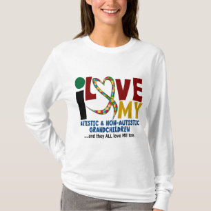 I Liebe meine autistischen u. NonAutistic T-Shirt