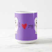 I Liebe meine Baumwolle de Tulear Kaffeetasse (Mittel)