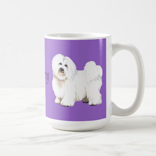 I Liebe meine Baumwolle de Tulear Kaffeetasse (Rechts)