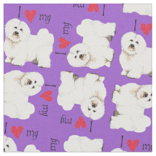 I Liebe meine Baumwolle de Tulear Stoff