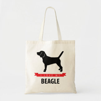 I Liebe meine Beagle-Taschen-Tasche Tragetasche