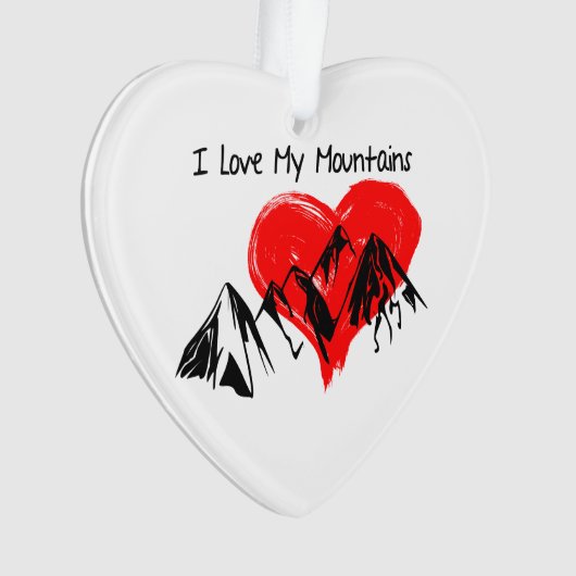 I Liebe meine Berge! Ornament (Vorderseite)