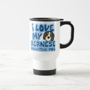 I Liebe meine Bernese Gebirgshundereise-Tasse Reisebecher