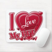 I Liebe Meine BESTE FREUNDIN rot - Herz Mousepad (Mit Mouse)