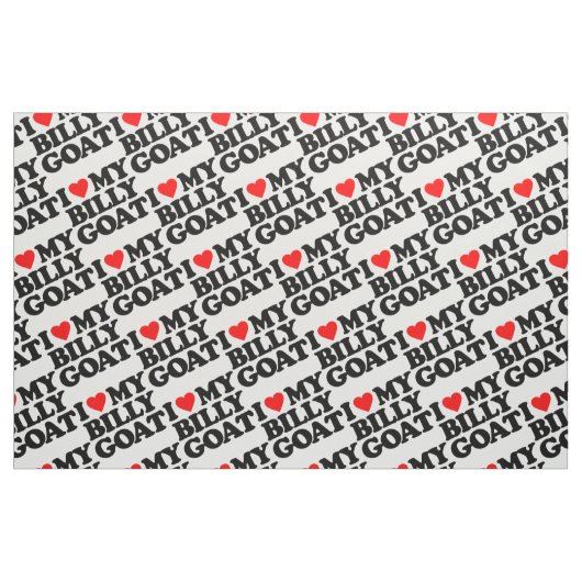 I LIEBE MEINE BILLY-ZIEGE STOFF (Fat Quarter (45,7 x 55,9 cm))