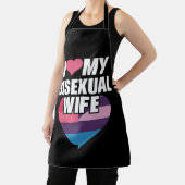 I Liebe Meine bisexuelle Ehefrau Bi Pride Bisexual Schürze (InSitu)