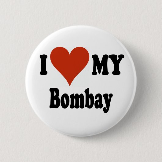 I Liebe meine Bombay-Katzen-Waren Button (Vorderseite)