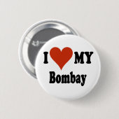 I Liebe meine Bombay-Katzen-Waren Button (Vorne & Hinten)