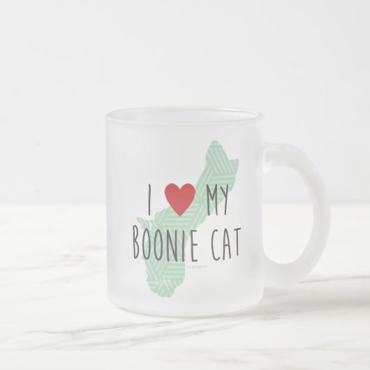 I Liebe meine Boonie Katzen-Tasse Mattglastasse (Rechts)
