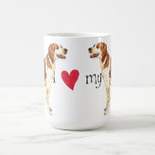 I Liebe meine Bretagne Kaffeetasse (Mittel)