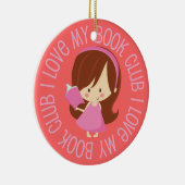 I Liebe meine Buch-Verein-Geschenk-Verzierung Keramikornament (Rechts)