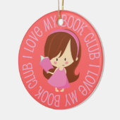 I Liebe meine Buch-Verein-Geschenk-Verzierung Keramikornament (Links)