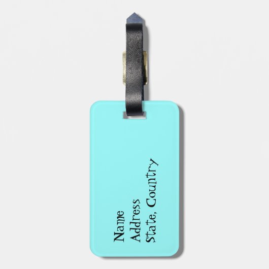 I Liebe meine Bulldogge Gepäckanhänger (Rückseite vertikal)