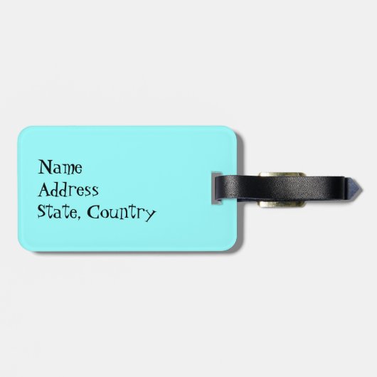 I Liebe meine Bulldogge Gepäckanhänger (Rückseite horizontal)