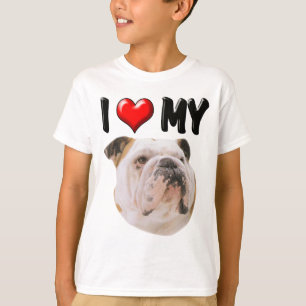 I Liebe meine Bulldogge T-Shirt