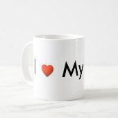 I Liebe meine Chef-Tasse Kaffeetasse (Vorderseite Links)