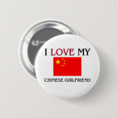 I Liebe meine chinesische Freundin Button (Vorne & Hinten)