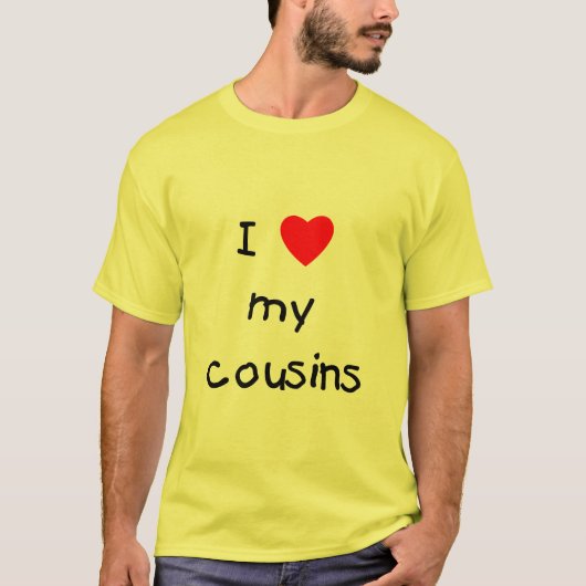 I Liebe meine Cousins T-Shirt (Vorderseite)
