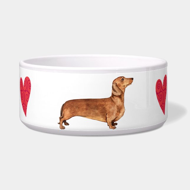 I Liebe meine Dackel Napf (Rechts)