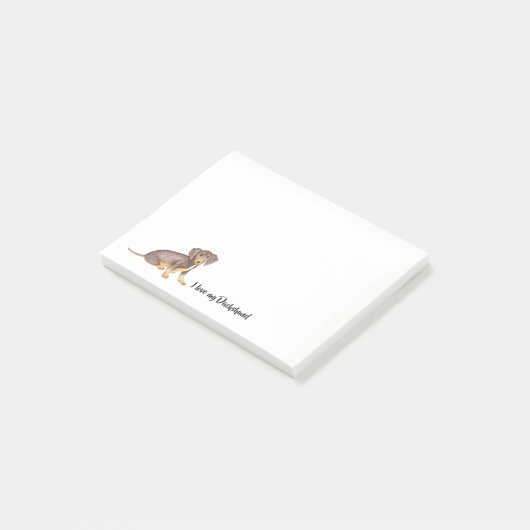 I Liebe Meine Dackel| Post-it Klebezettel (angewinkelt)