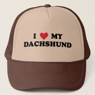 I Liebe meine Dackel Truckerkappe