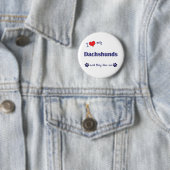 I Liebe meine Dackeln (viele Hunde) Button (Beispiel)