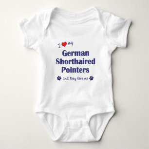 I Liebe meine deutschen kurzhaarigen Zeiger (multi Baby Strampler