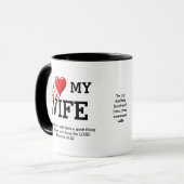 I LIEBE MEINE EHEFRAU benutzerdefiniert | Christli Tasse (Vorderseite Links)