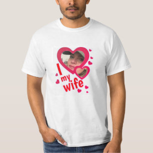I Liebe Meine Ehefrau Benutzerdefiniertes Personal T-Shirt