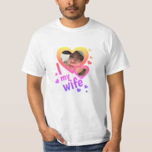 I Liebe Meine Ehefrau Benutzerdefiniertes Personal T-Shirt
