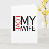 I Liebe Meine Ehefrau (besondere rote Ampel) Karte (Gelbe Blume)