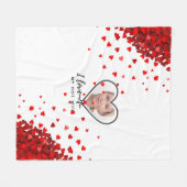 I Liebe Meine EHEFRAU - Bester Freund Personalisie Fleecedecke (Vorderseite (Horizontal))