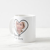 I Liebe Meine EHEFRAU - Bester Freund Personalisie Kaffeetasse (Vorderseite Links)