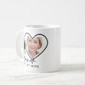 I Liebe Meine EHEFRAU - Bester Freund Personalisie Kaffeetasse (Vorderseite Links)