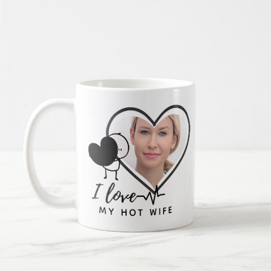 I Liebe Meine EHEFRAU - Bester Freund Personalisie Kaffeetasse (Links)