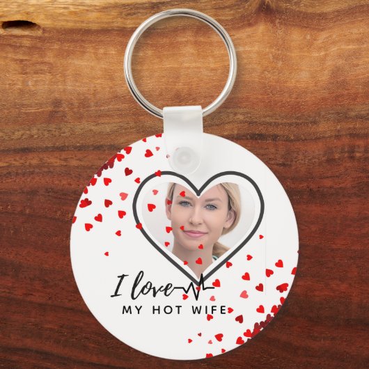 I Liebe Meine EHEFRAU - Bester Freund Personalisie Schlüsselanhänger (Vorderseite)