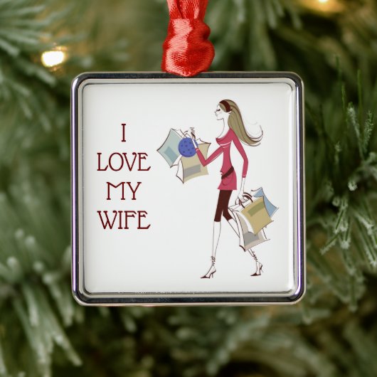 ****I LIEBE MEINE EHEFRAU**** CHRISTMAS ORNANATION ORNAMENT AUS METALL (Baum)
