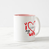 I Liebe Meine Ehefrau Foto Geschenk Klassische Tas Zweifarbige Tasse (VorderseiteRechts)