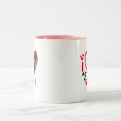 I Liebe Meine Ehefrau Foto Geschenk Klassische Tas Zweifarbige Tasse (Mittel)