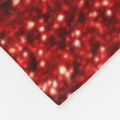 I Liebe Meine Ehefrau Herz Custom Foto Red Glitzer Fleecedecke (Ecke)
