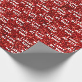 I Liebe Meine Ehefrau Personalisierter Text rot Gl Geschenkpapier (Ecke)