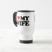 I LIEBE MEINE EHEFRAU REISEBECHER (Vorderseite Links)