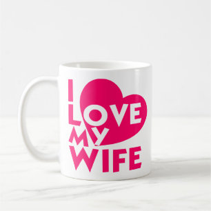 I Liebe meine Ehefrau-romantische Liebe-Mitteilung Kaffeetasse