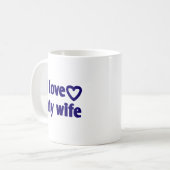 I Liebe Meine Ehefrau - Romantisches Geschenk für  Kaffeetasse (Vorderseite Links)
