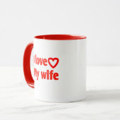 I Liebe Meine Ehefrau - Romantisches Geschenk für  Tasse (Vorderseite Links)