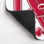 I Liebe Meine Ehefrau rot - Herz Mousepad (Ecke)