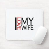 I Liebe meine Ehefrau (rotes Licht Special) Mousepad (Mit Mouse)